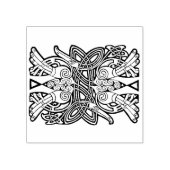 ケルト結び目模様デザインゴム印 ラバースタンプ (インプリント)