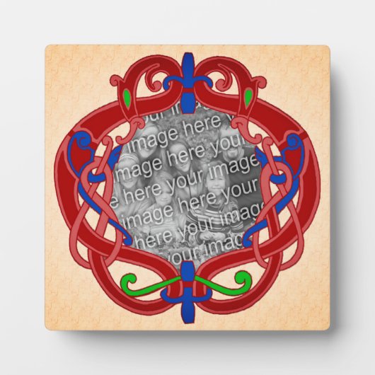 ケルト結び目模様デザイン独自の写真を作成 フォトプラーク (正面)
