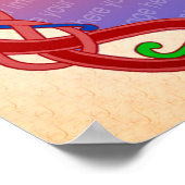 ケルト結び目模様デザイン独自の写真を作成 ポスター (角)