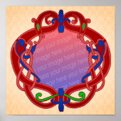 ケルト結び目模様デザイン独自の写真を作成 ポスター (正面)