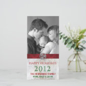 ケルト結び目模様トリスケリオンホリデークリスマスフォト シーズンカード (スタンド正面)