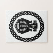 ケルト結び目模様トールのハンマー ジグソーパズル (横)