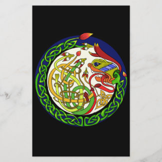 ケルト結び目模様ドラゴンマンダラ