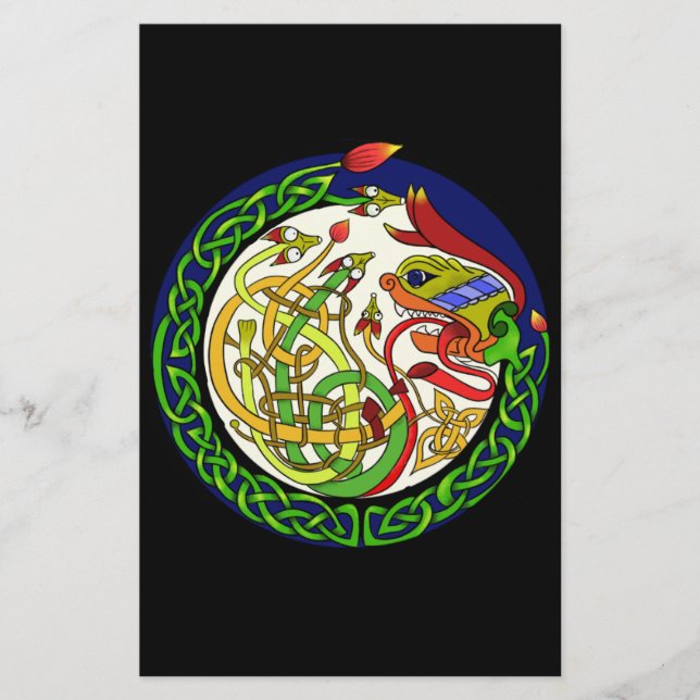 ケルト結び目模様ドラゴンマンダラ (正面)