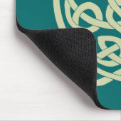 ケルト結び目模様ドラゴン – 白黒 マウスパッド (コーナー)