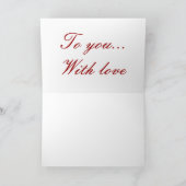 ケルト結び目模様ハート カード (内部)