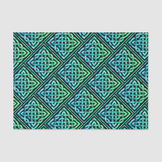 ケルト結び目模様パターンティッシュペーパー 薄葉紙 (正面)