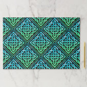 ケルト結び目模様パターンラージティアウェイランチョンマット ペーパーパッド (インサイチュ)