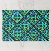 ケルト結び目模様パターンラージティアウェイランチョンマット ペーパーパッド (正面)