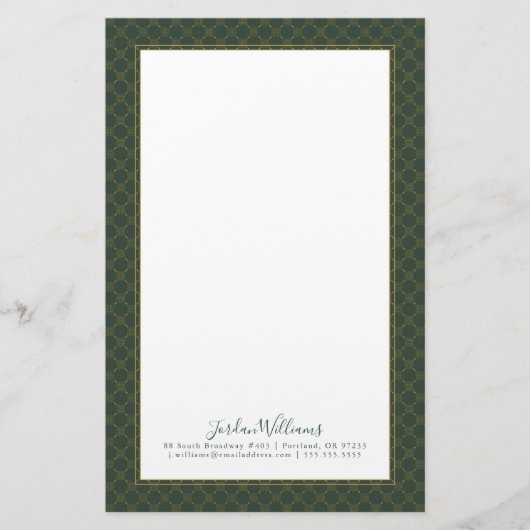 ケルト結び目模様パターン 便箋 (正面)