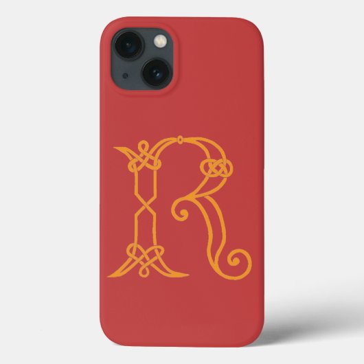 ケルト結び目模様パーソナライズされたイニシャルR Case-Mate iPhoneケース (裏面)