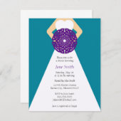 ケルト結び目模様ブライダルシャワー招待 招待状 (正面/裏面)