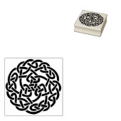 ケルト結び目模様ラウンドアートスタンプ ラバースタンプ (押印)