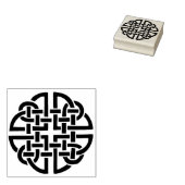 ケルト結び目模様ラウンドアートスタンプ ラバースタンプ (押印)