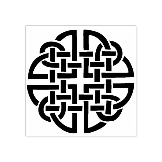 ケルト結び目模様ラウンドアートスタンプ ラバースタンプ (インプリント)