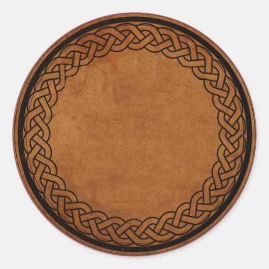 ケルト結び目模様ラウンド薬用ラベルシール ラウンドシール (正面)