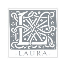 ケルト結び目模様レターLモノグラムあなたの名前