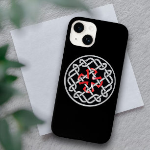 ケルト結び目模様レッドメタリックiPhone 14ケース Case-Mate iPhone 14ケース