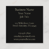 ケルト結び目模様ワーククリームドラゴン スクエア名刺 (裏面)