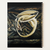 ケルト結び目模様ワーククリームドラゴン プランナー手帳 (裏面)