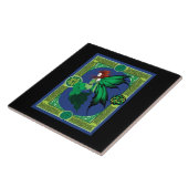 ケルト結び目模様ワークグリーンフェアリー タイル (側面)