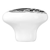 ケルト結び目模様ワークムーンサークルモノグラム セラミックノブ (側面)