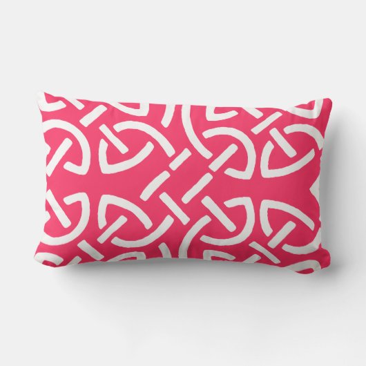 ケルト結び目模様任意のカスタムカラーピローを選択 ランバークッション (裏面)