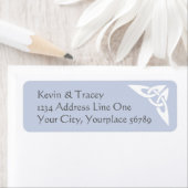 ケルト結び目模様住所 シール – ライトブルー (インサイチュ)