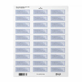 ケルト結び目模様住所 シール – ライトブルー (フルシート)