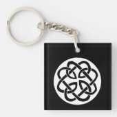 ケルト結び目模様作業円 キーホルダー (正面)