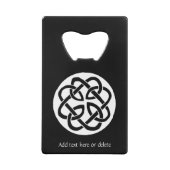 ケルト結び目模様作業円 クレジットカード栓抜き (裏面)