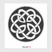 ケルト結び目模様作業円 シール (シート)