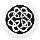 ケルト結び目模様作業円 セラミックノブ (正面)