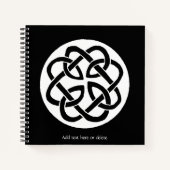 ケルト結び目模様作業円 ノートブック (正面)