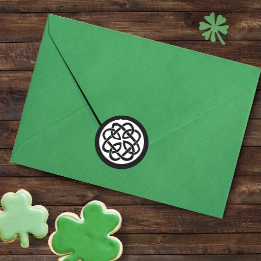 ケルト結び目模様作業円 ラウンドシール