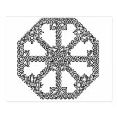 ケルト結び目模様八角形パターンアートスタンプ ラバースタンプ (インプリント)