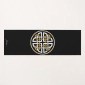 ケルト結び目模様円 ヨガマット (正面(横))