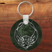 ケルト結び目模様尖塔 キーホルダー (正面)