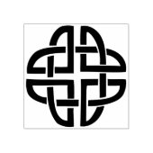 ケルト結び目模様楕円の切手 ラバースタンプ (インプリント)