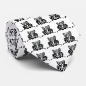 ケルト結び目模様猫 ネクタイ (ロール)