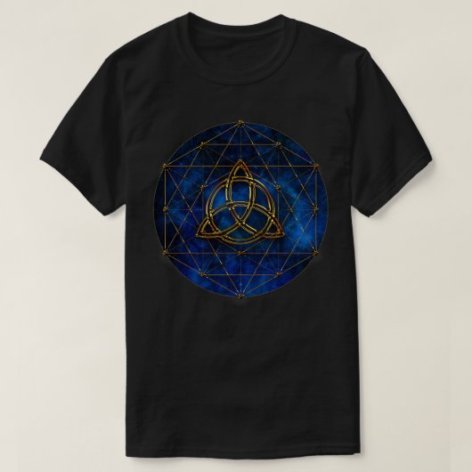 ケルト結び目模様聖幾何学スピリチュアル Tシャツ (デザイン正面)