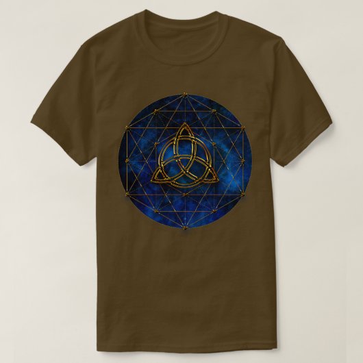 ケルト結び目模様聖幾何学スピリチュアル Tシャツ (デザイン正面)