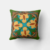 ケルト結び目模様花 クッション (裏面)