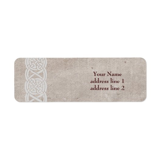 ケルト結び目模様装飾縁ど ラベル (正面)