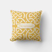 ケルト結び目模様選択カラーパーソナライズされた枕 クッション (正面)