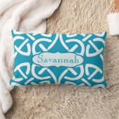 ケルト結び目模様選択カラーパーソナライズされた枕 ランバークッション (ブランケット)