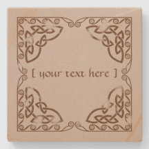 ケルト結び目模様部族デザインブラウン風化版