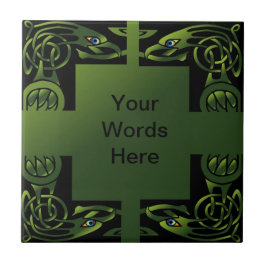 ケルト結び目模様鳥デザインセラミックタイル タイル