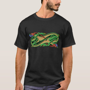 ケルト結び目模様2犬 – 色 Tシャツ