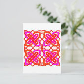 ケルト結び目模様3 ポストカード (スタンド正面)